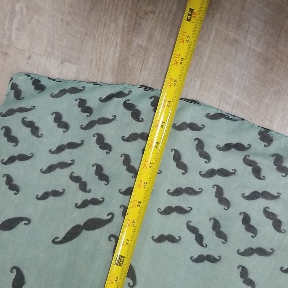 Scarf - Large Scarf Mustache Pattern - image 4